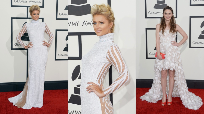 Illustration for article titled Sheers, Sparkles and Slinky Gowns at the Grammys Red Carpet